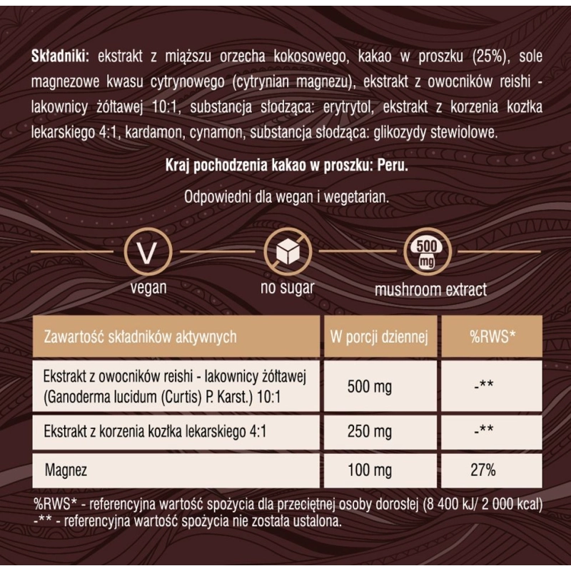Mushroom Cacao Elixir 12 saszetek