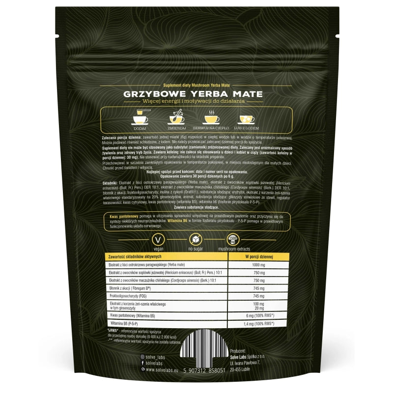 Mushroom Yerba Mate 180g